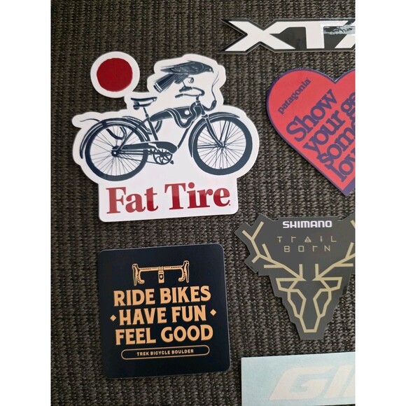 10x Biking Cycling Outdoor Stickers Mixed Lot Liv Shimano XTR Trek Boulder Giant - Picture 2 of 5